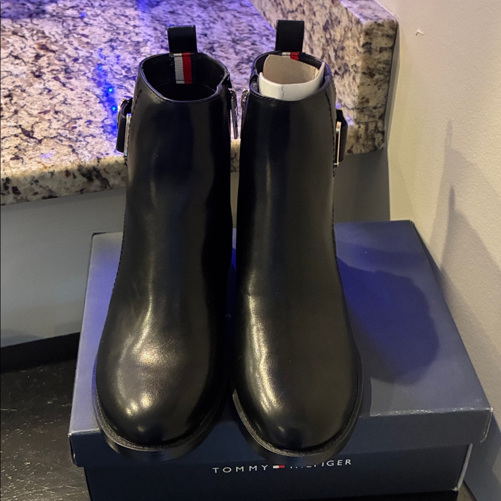 Tommy Hilfiger Black Ankle Boots